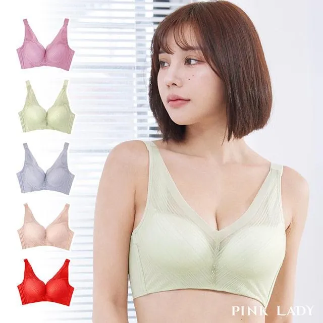 Pink Lady BC罩杯 傾國佳人 無鋼圈內衣 拉繩內衣 下厚上薄襯墊 集中托高 包覆內衣 成套內衣 9917 歷史價格詳細信息