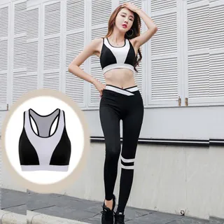 狐狸姬，M-3L修斯白運動上衣長褲二件式路跑衣瑜伽有加大-二件套(短袖+長褲) 歷史價格詳細信息