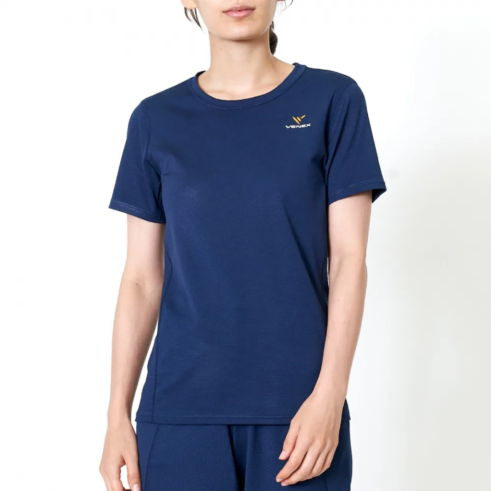 [VENEX 休養衣](日本製)女生輕呼吸短袖上衣/奈米白金纖維/平衡副交感神經/消除疲勞/放鬆深層肌肉 歷史價格詳細信息