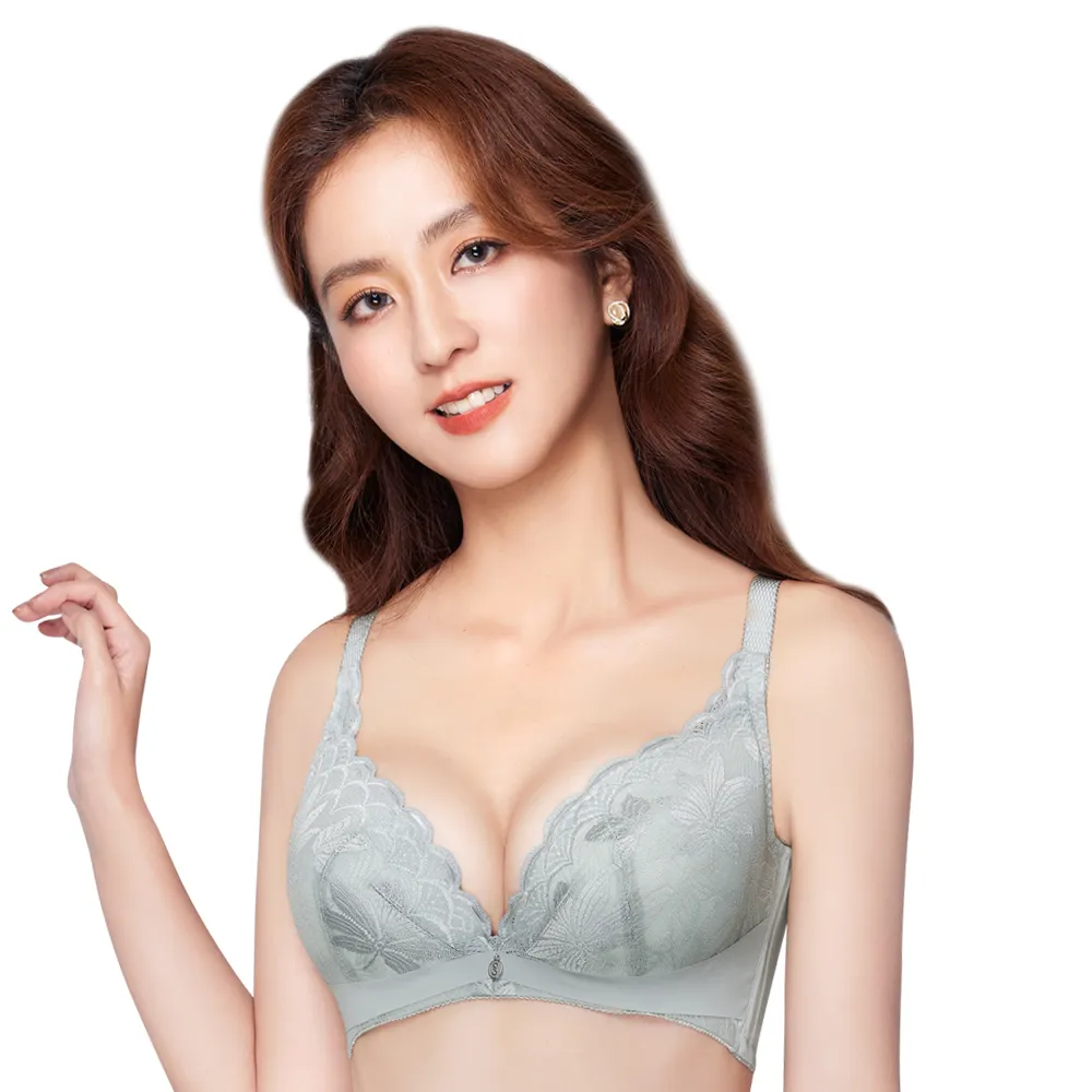 【思薇爾】S挺美力系列B-D罩背心型蕾絲集中包覆塑身女內衣(板岩綠) 歷史價格詳細信息
