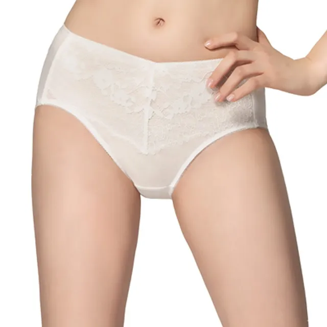 【思薇爾】Cozy beauty系列M-XXL蕾絲中腰三角內褲(奶油色) 歷史價格詳細信息