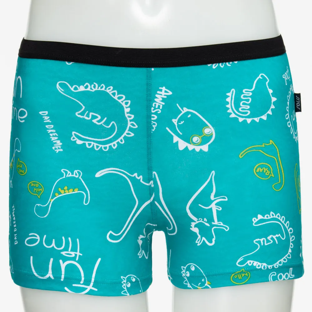 SOLIS 奇幻 恐龍 系列 120-150 寬鬆 印花 四角 男童褲 (微風藍) 歷史價格詳細信息