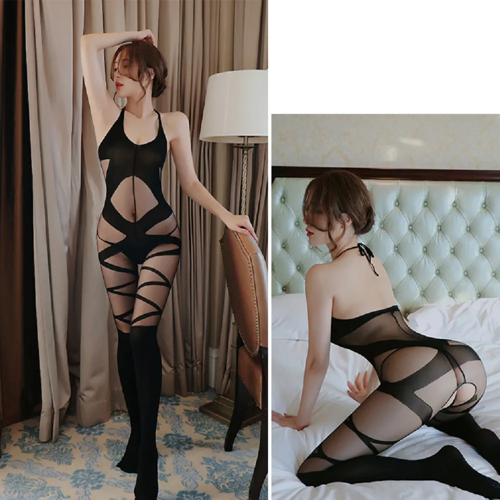 【cosplay】情趣黑絲襪透視開襠免脫 連身挑逗絲襪套裝 性感睡衣 情趣服 歷史價格詳細信息