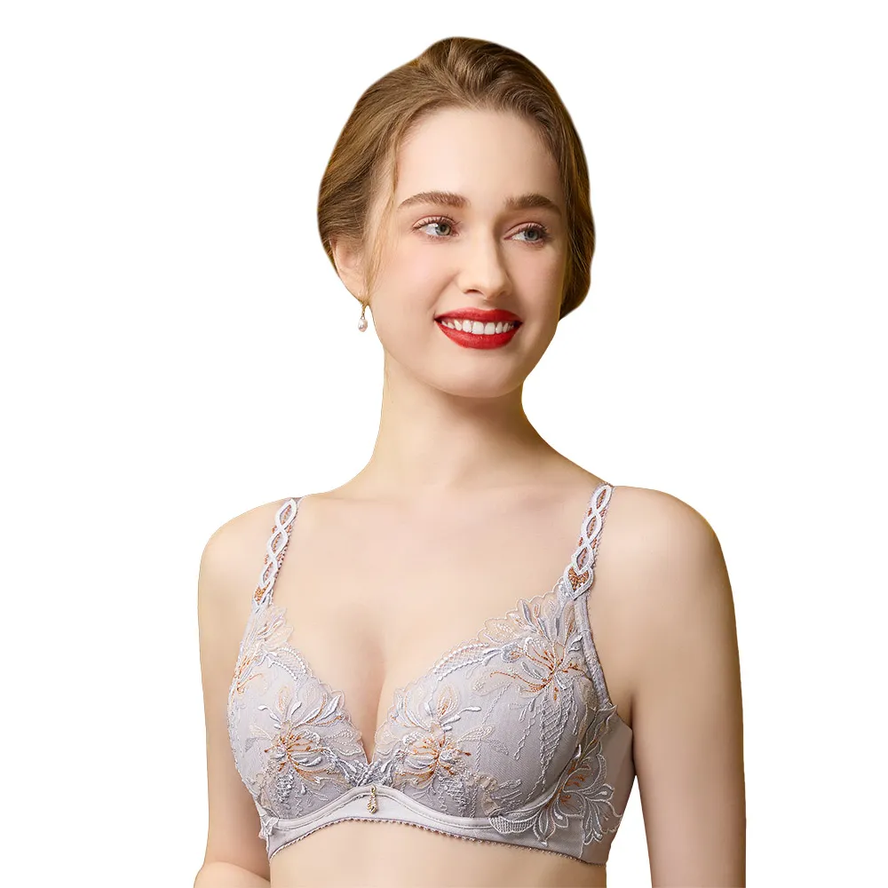 【思薇爾】浮花金萃系列B-E罩軟鋼圈蕾絲刺繡集中包覆女內衣(魅紫紅) 歷史價格詳細信息