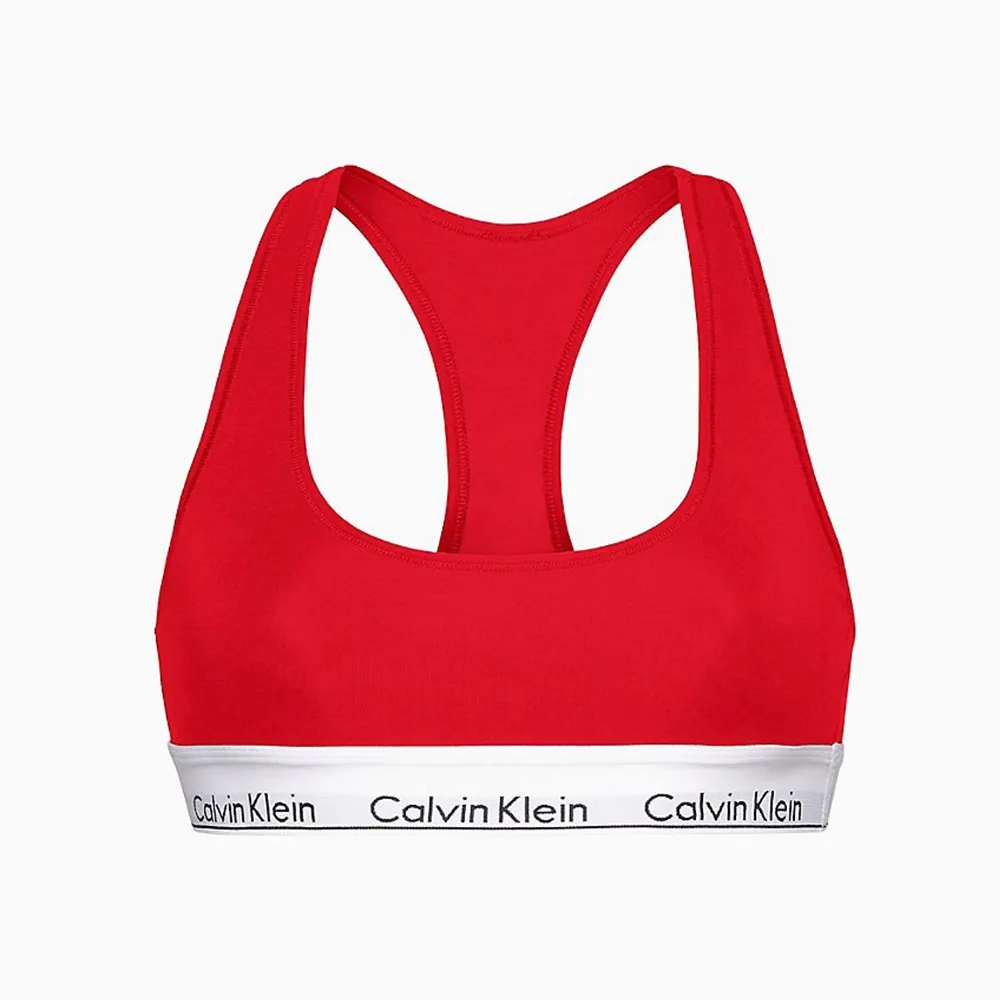 Calvin Klein Modern Cotton Logo Bralette Gray Outline Logo F3785 Sz M - NWT 歷史價格詳細信息