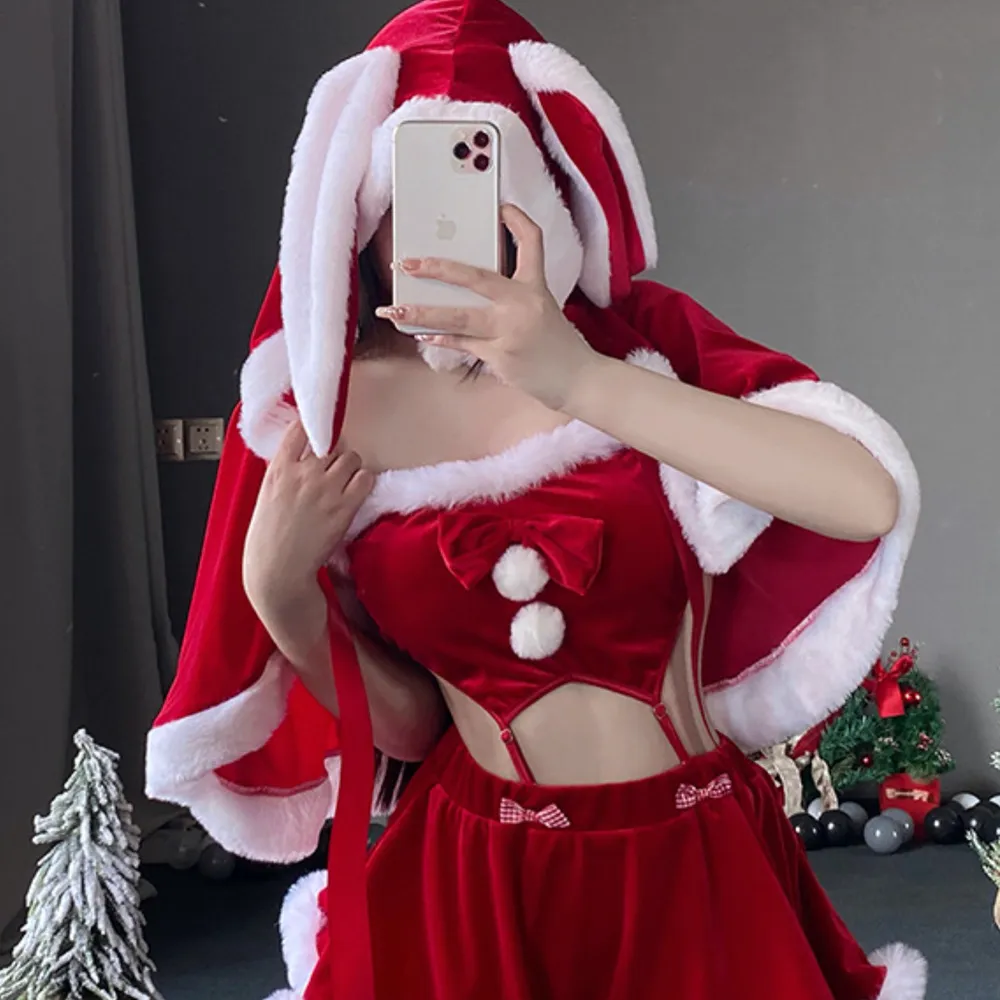 聖誕裝聖誕節角色扮演聖誕服 跨年派對xmas聖誕裝含聖誕帽～流行E線F019 歷史價格詳細信息