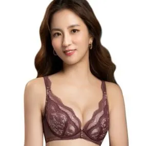 【思薇爾】金戀迴香系列B-E罩軟鋼圈蕾絲包覆內衣(梅釀紫) 歷史價格詳細信息