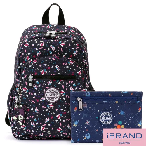 iBrand後背包 趣味派對尼龍口袋後背包-錯視方塊 歷史價格詳細信息