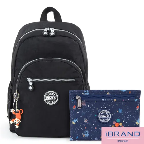 iBrand後背包 趣味派對尼龍口袋後背包-錯視方塊 歷史價格詳細信息