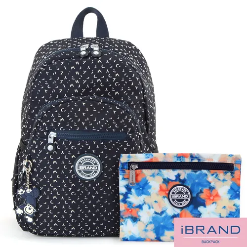 iBrand後背包 趣味派對尼龍口袋後背包-錯視方塊 歷史價格詳細信息