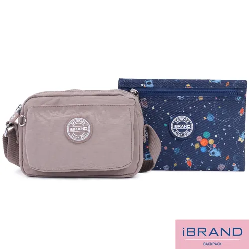 iBrand側背包 輕盈防潑水口袋斜側背包(多色任選) 歷史價格詳細信息