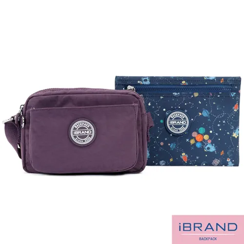 iBrand側背包 輕盈防潑水口袋斜側背包(多色任選) 歷史價格詳細信息