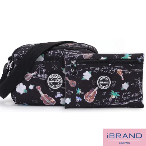 iBrand側背包 輕盈防潑水多收納斜側背包(多色任選) 歷史價格詳細信息