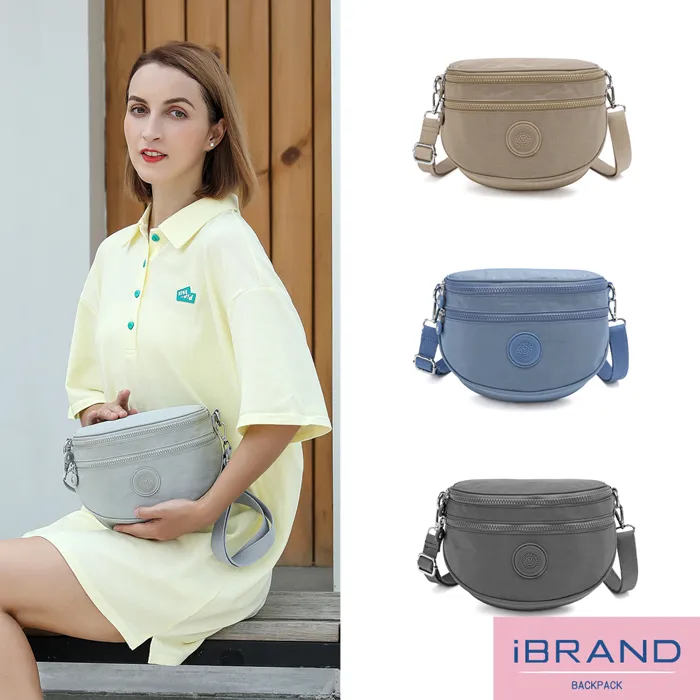 iBrand 簡約真皮口袋2WAY尼龍後背包 -黑色 HJD-898-9 歷史價格詳細信息