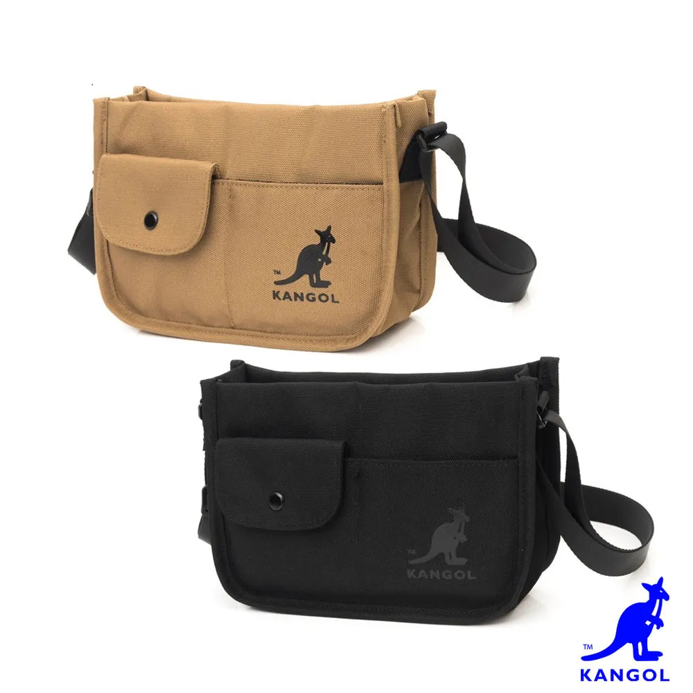 KANGOL - 英國袋鼠多口袋個性束口水桶包 歷史價格詳細信息
