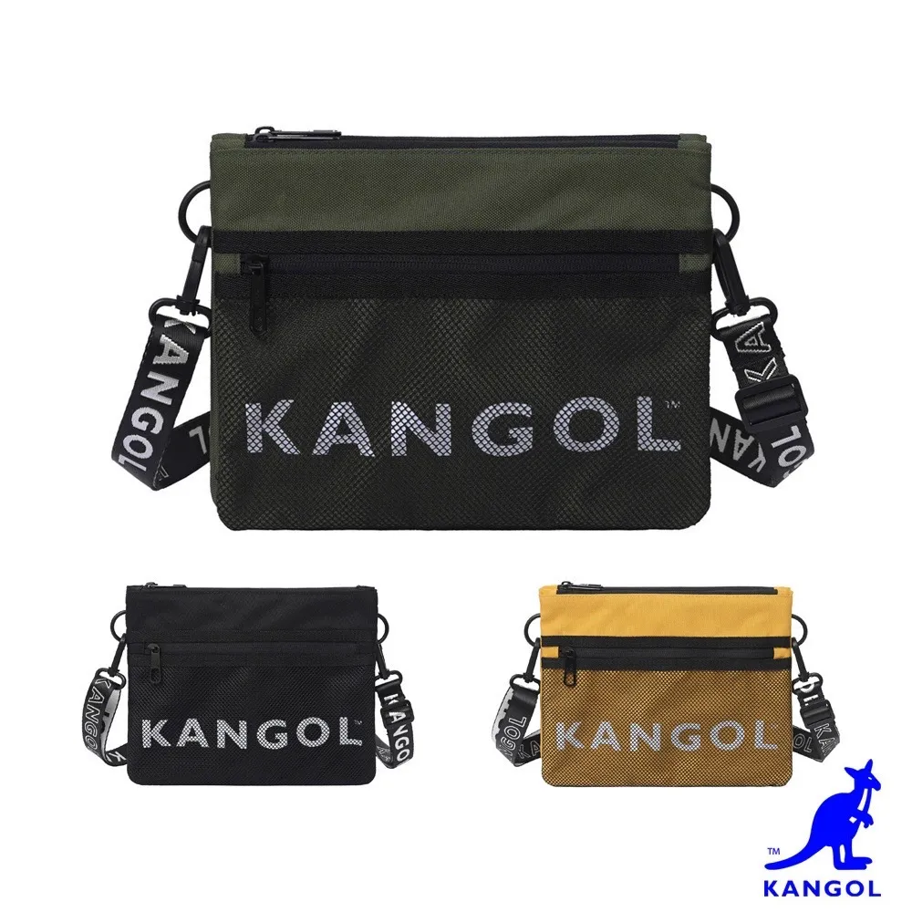 KANGOL - 英國袋鼠雙拼LOGO學院風後背包 - 多色可選 歷史價格詳細信息
