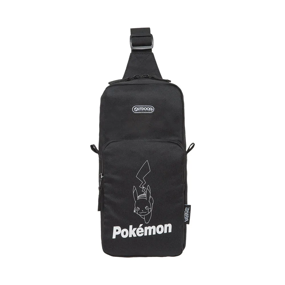【OUTDOOR】Pokemon聯名款夜光皮卡丘單肩背包-黑色 ODGO21A03BK 歷史價格詳細信息