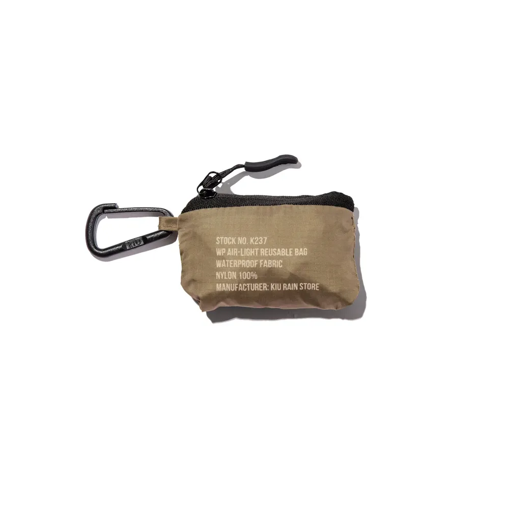 日本KIU 237-906 軍綠色 空氣感防水購物袋 歷史價格詳細信息