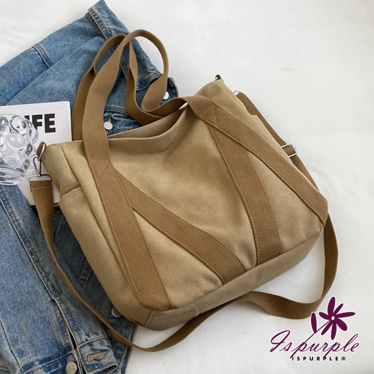 【iSPurple】條絨大容量 燈芯絨拖特手提單肩背包 歷史價格詳細信息