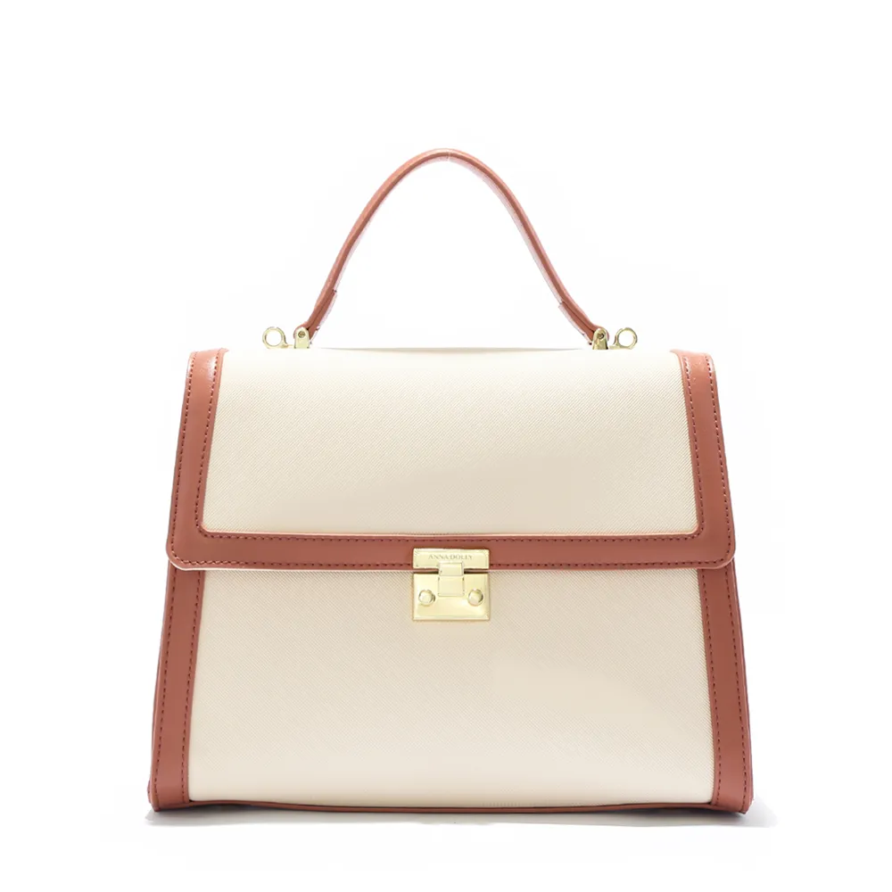 ANNA DOLLY 法式簡約條紋撞色背帶 棕綠 歷史價格詳細信息