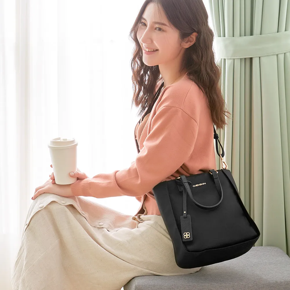 CHENSON 尼龍真皮5口袋手機包斜背包 粉(CG83696-P) 歷史價格詳細信息