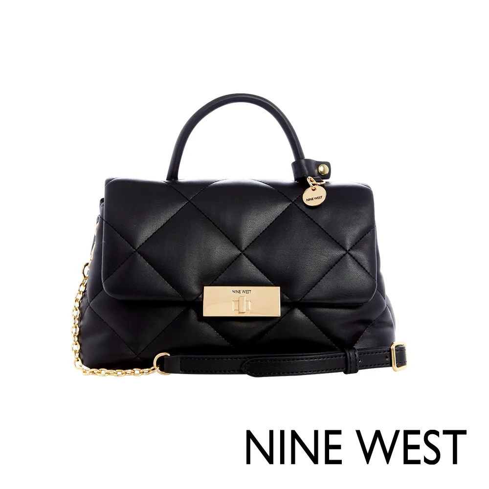 NINE WEST MARIAN 經典菱格金扣迷你斜背包-豆沙色(126678) 歷史價格詳細信息