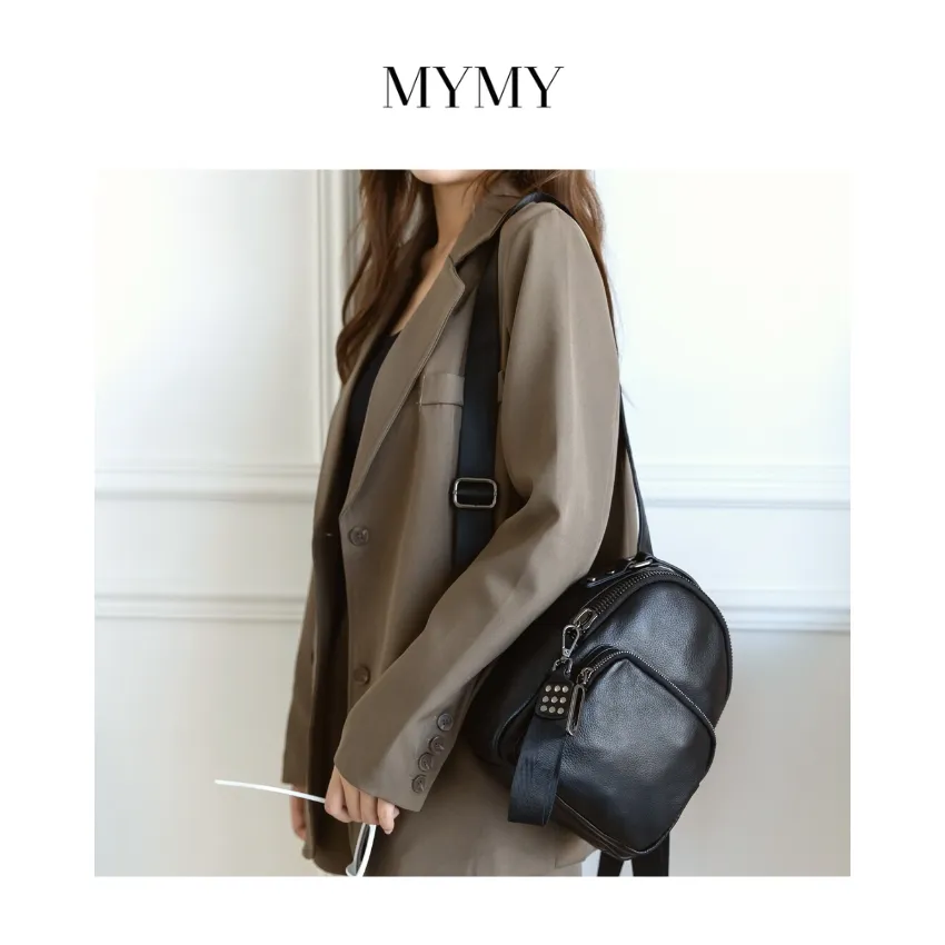 MYMY 荔枝紋牛皮腋下包 (側背/肩揹/斜揹/拉鍊層/多色/真皮/雙背帶) 歷史價格詳細信息