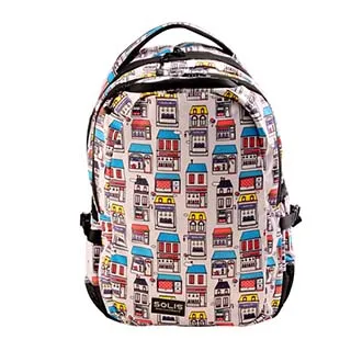 SOLIS【快樂屋系列】親子雙肩後背包-小 (黑/田園杏) 歷史價格詳細信息