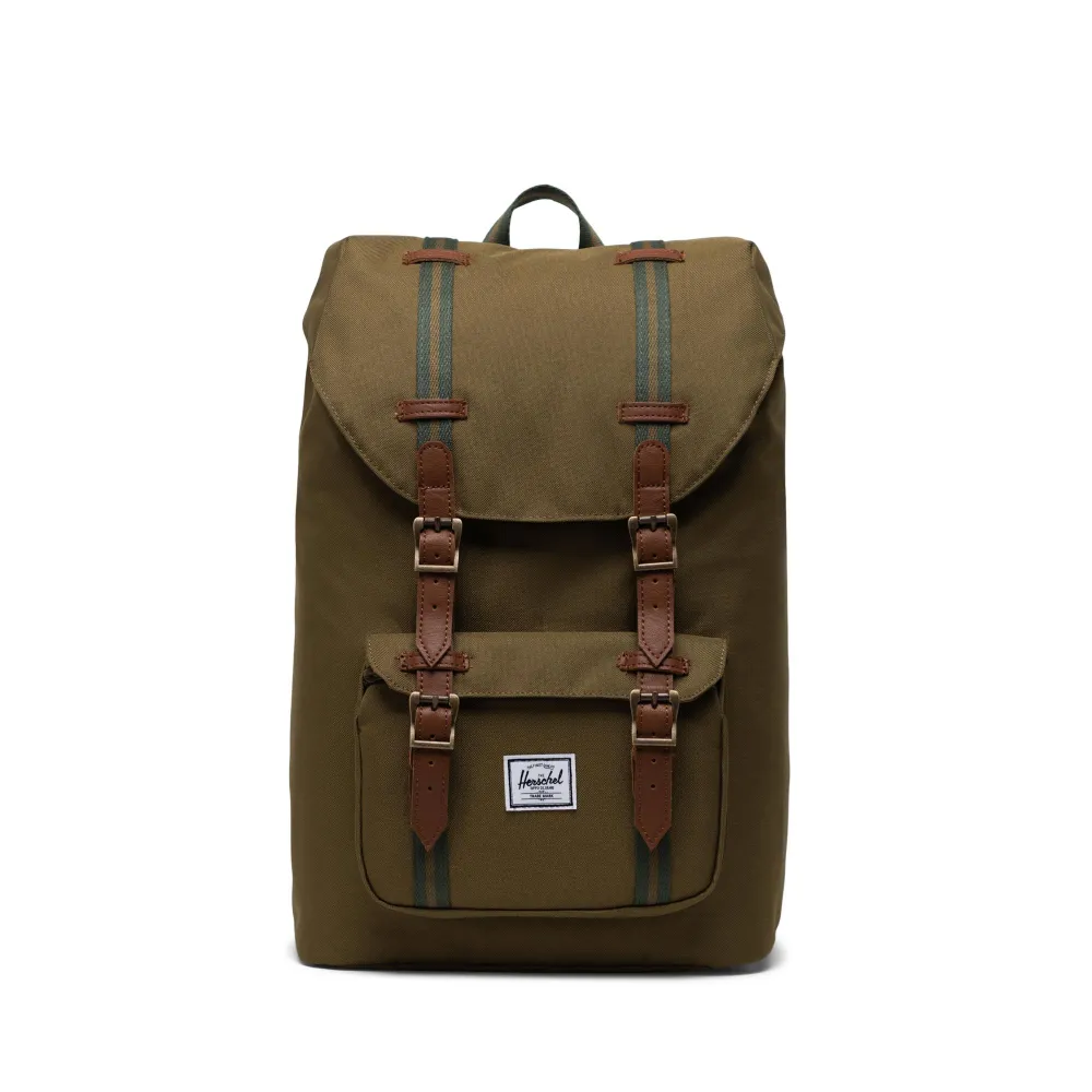 【Herschel】Little America Mid 後背包 13吋筆電 大容量 拉鍊收納 17L - 橄欖綠 價格比較,價格查詢,歷史價格詳細信息