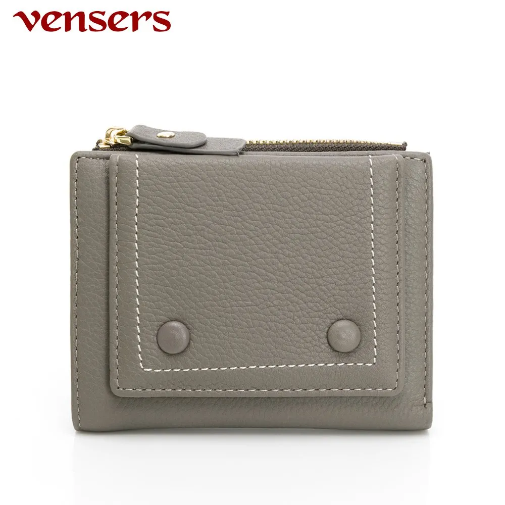【vensers】小牛皮潮流個性皮夾~(TC602004黑色短夾) 歷史價格詳細信息