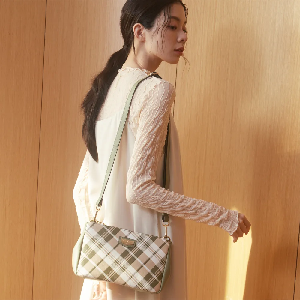 【金安德森】Sylvia  經典格紋小托特包-羅勒綠 歷史價格詳細信息