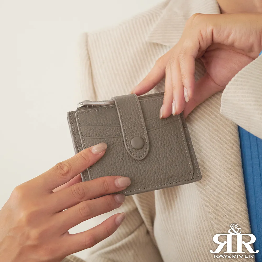 2R 荔枝牛皮Yumi機能收納釦飾長夾 靄霧灰 歷史價格詳細信息