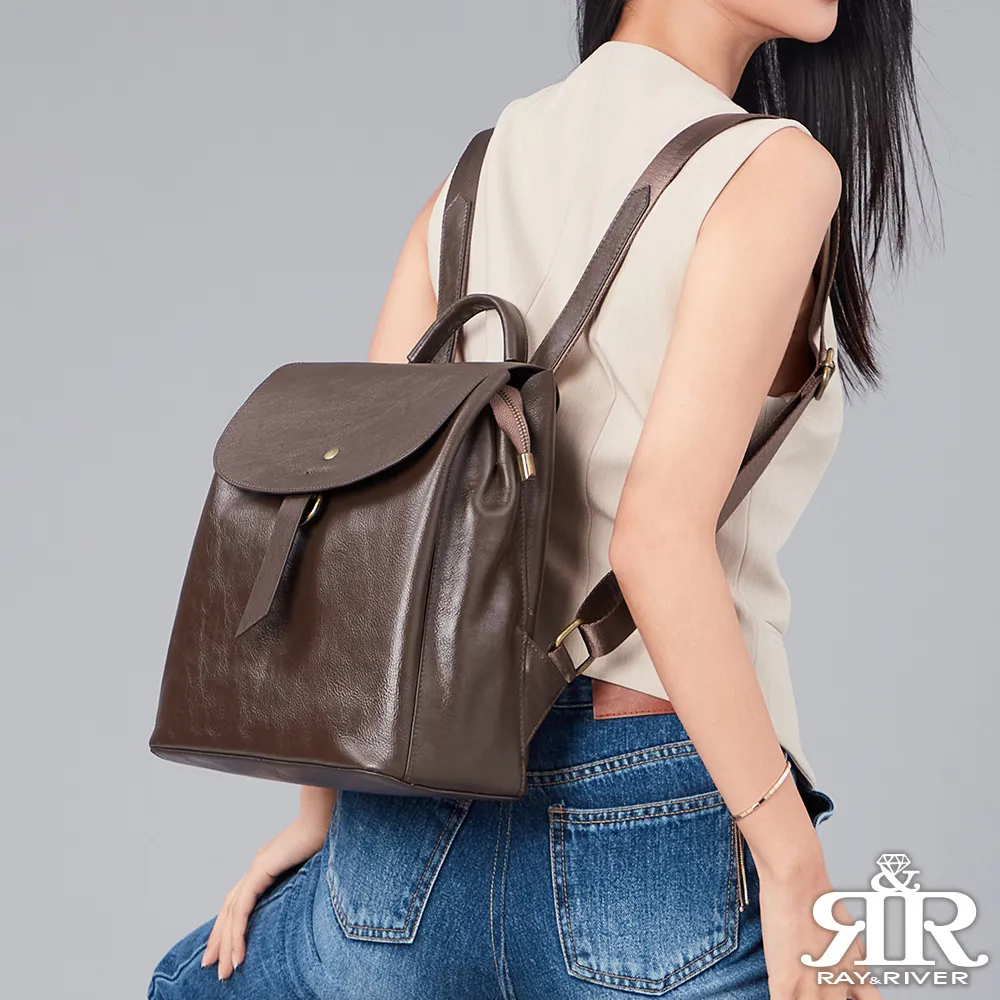 2R 樹羔植鞣牛皮Trendy潮漾後背包 雲霧灰 歷史價格詳細信息