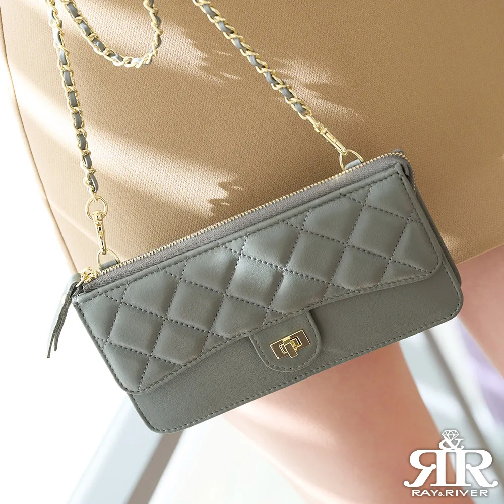 2R 綿霜羊皮 Kerry 菱格風琴卡片短夾 經典黑 歷史價格詳細信息