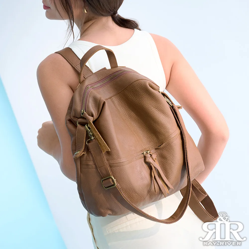 2R 鬆軟牛皮SOFT垂墜口袋後背包 深咖啡 歷史價格詳細信息