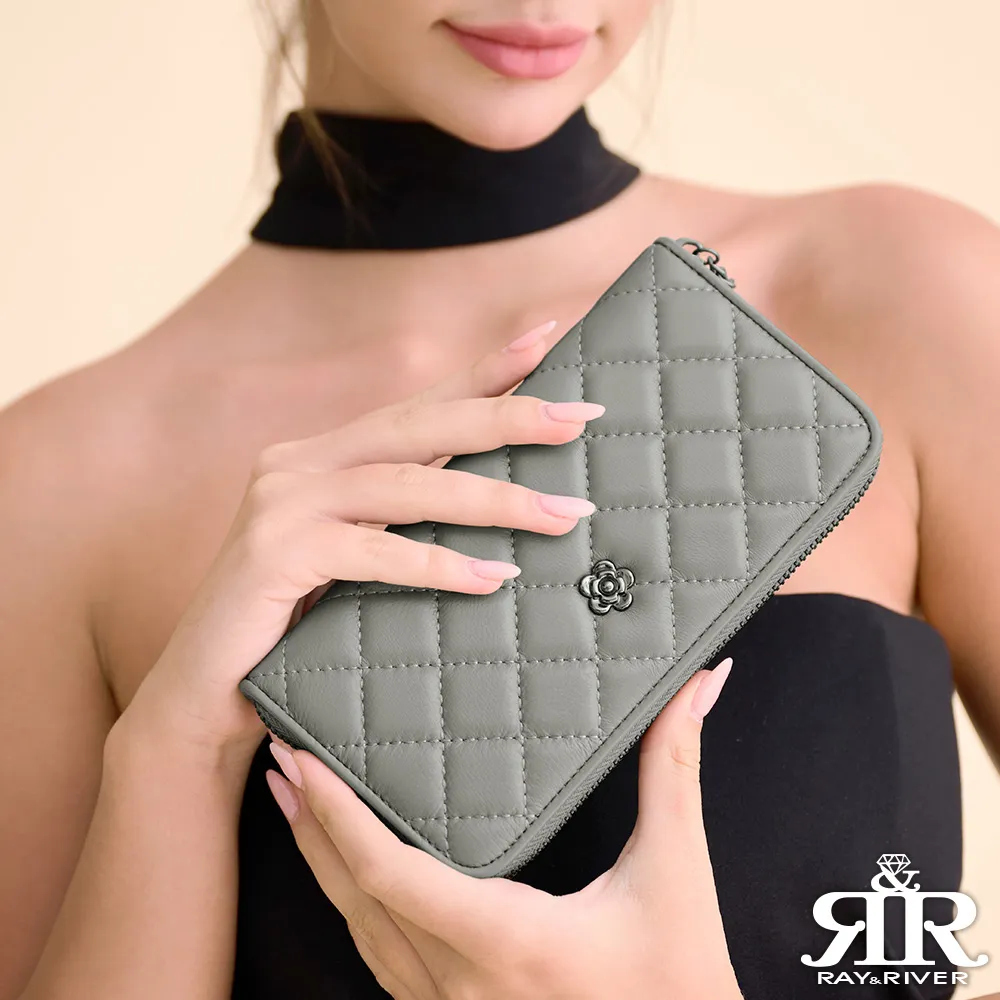 2R 綿霜羊皮KOKO極軟菱格長夾 氣質黑 歷史價格詳細信息