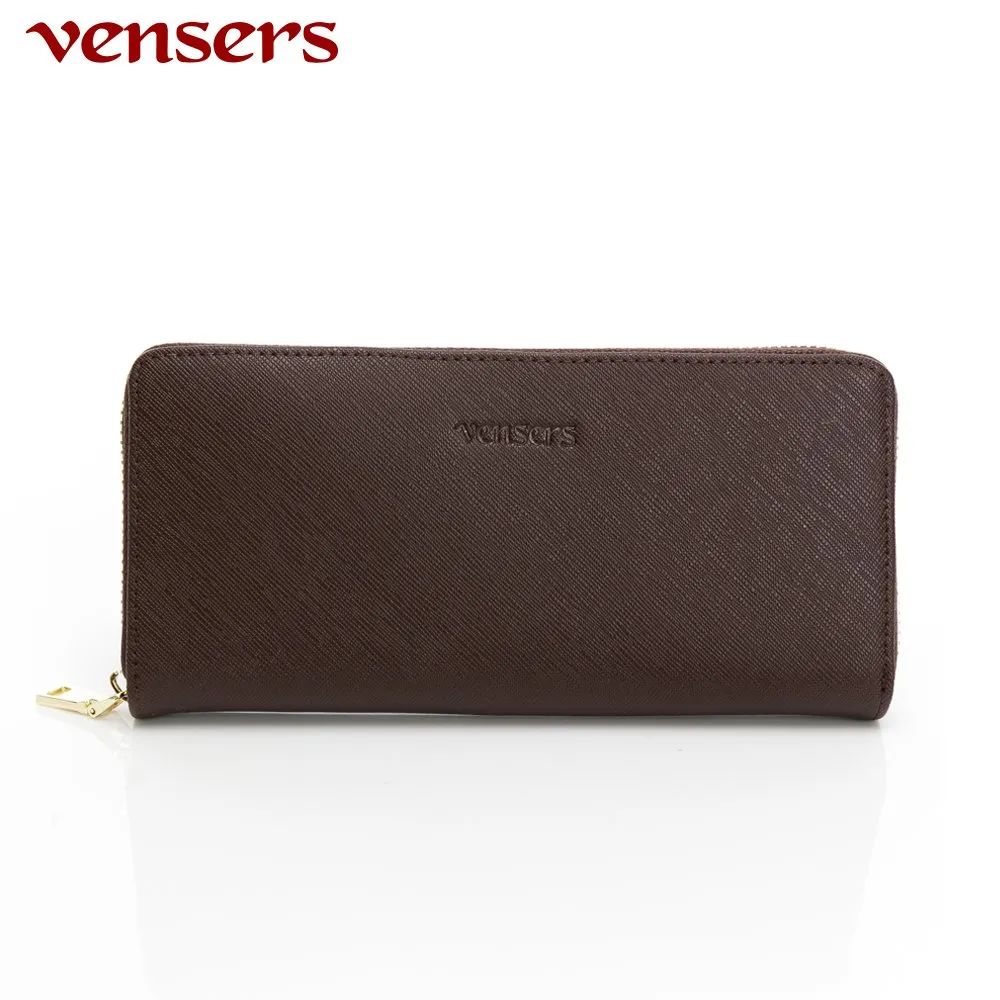 【vensers】小牛皮潮流個性皮夾~(TA887516咖啡長夾) 歷史價格詳細信息
