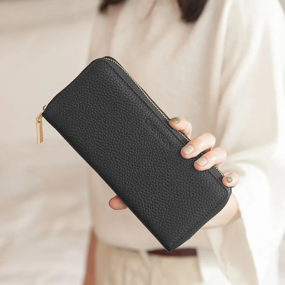 CHENSON真皮 三夾層鑰匙包零錢包(送手腕帶) 豆沙紫(W00158-U) 歷史價格詳細信息