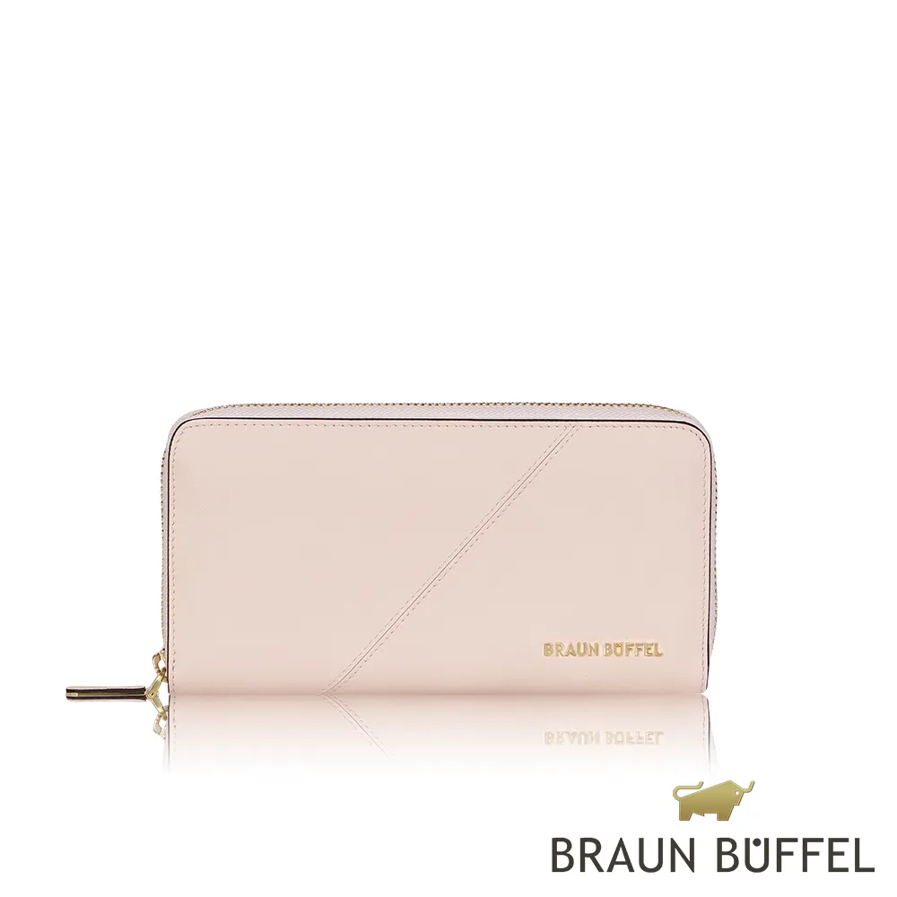 【BRAUN BUFFEL 德國小金牛】台灣總代理 塔莉亞-B 12卡拉鍊長夾-粉膚色/BF692-602-BAD 價格比較,價格查詢,歷史價格詳細信息