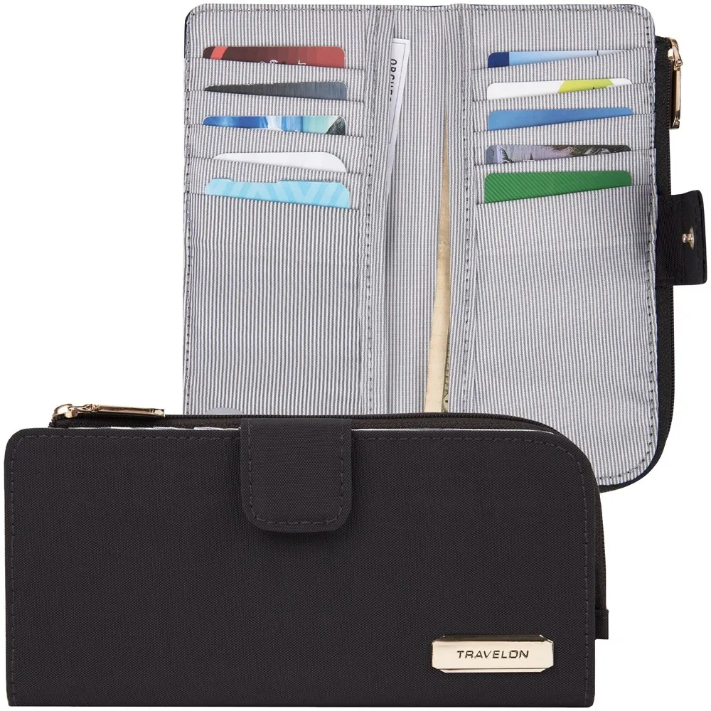 TRAVELON 卡片拉鍊長夾(格紋) 歷史價格詳細信息