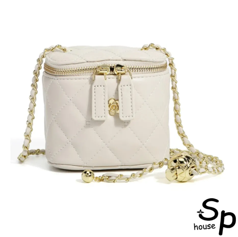 【Sp house】新潮OL鍊條側肩斜背手提女用包(2色可選) 歷史價格詳細信息