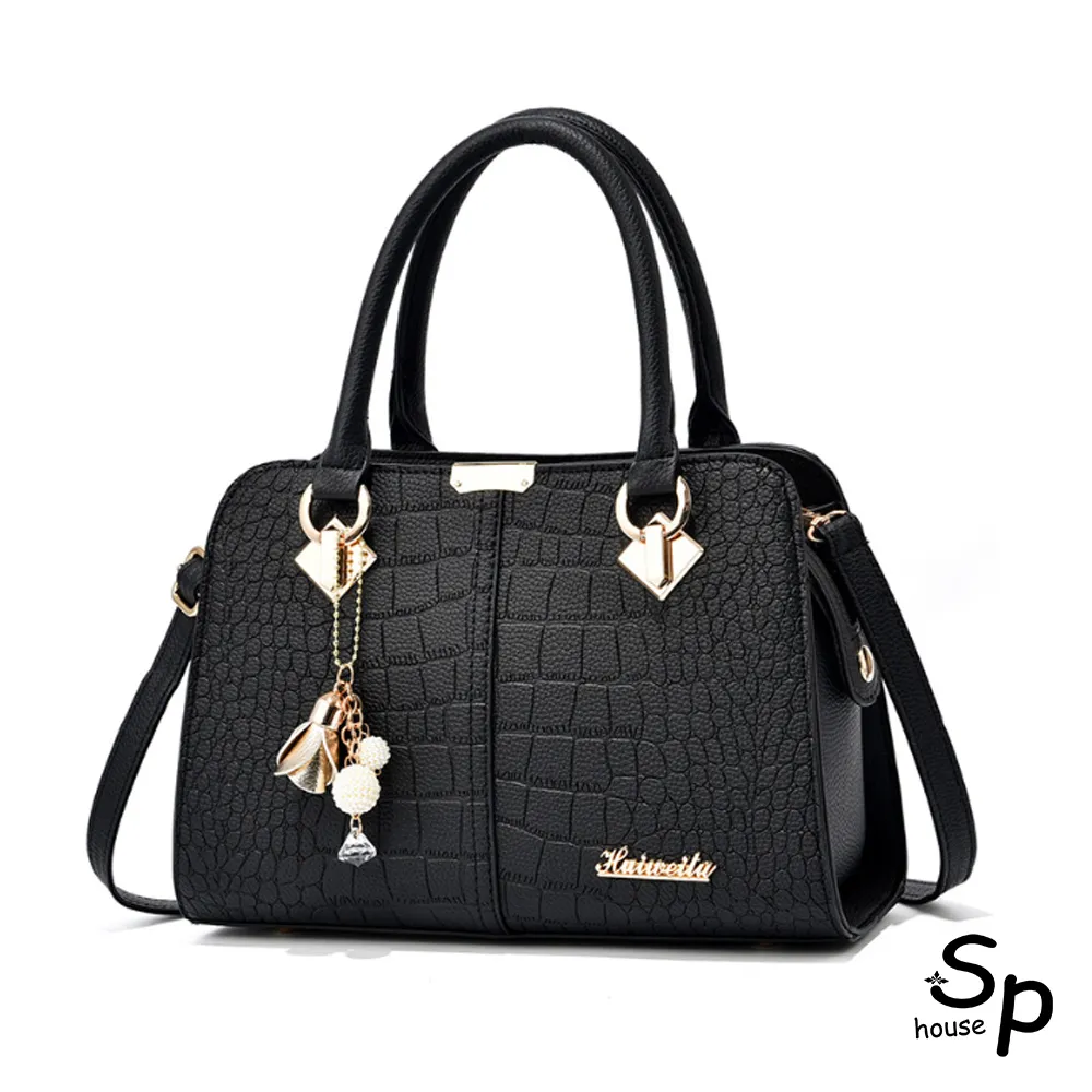 【Sp house】時尚絲巾絨線V型手提側肩兩用水桶包 歷史價格詳細信息