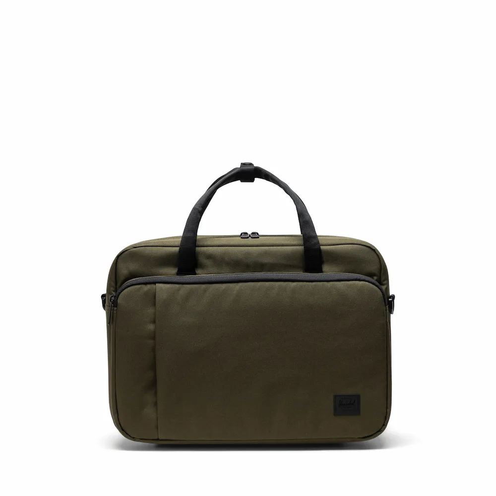 【Herschel】Tech Gibson Messenger 電腦包 16吋筆電 商務包 多收納 拉鍊夾層 18L - 軍綠 歷史價格詳細信息