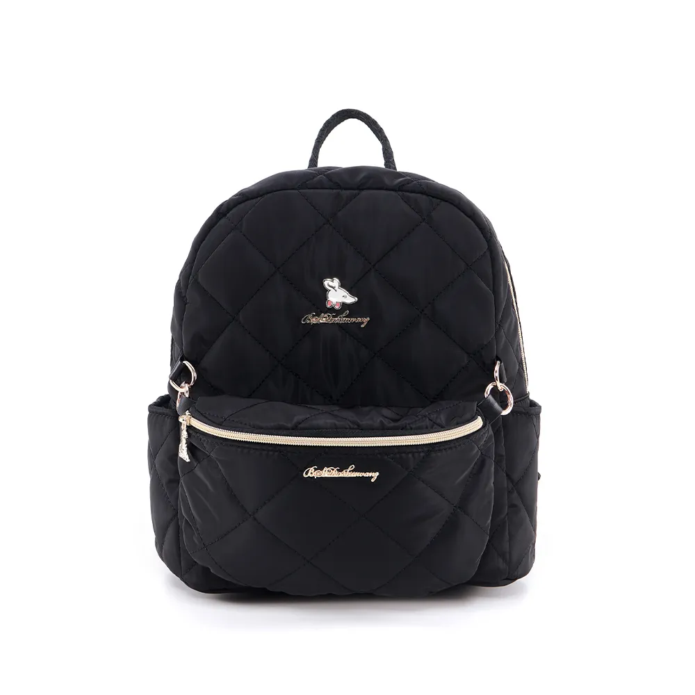 B.S.D.S冰山袋鼠 - 霓虹甜心 - 菱格多口袋造型後背包 - 黑加侖【Z116-AK】 歷史價格詳細信息