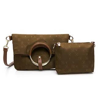 PLAYBOY - 手提半月包附長背帶 Graceful系列 - 米白色 歷史價格詳細信息