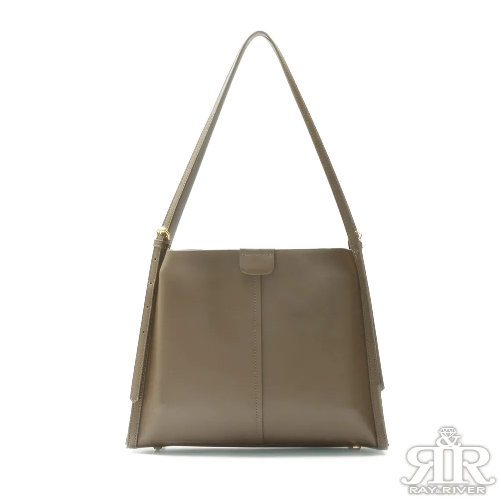 2R 輕軟牛皮Slim細帶肩背托特包 果仁杏 歷史價格詳細信息