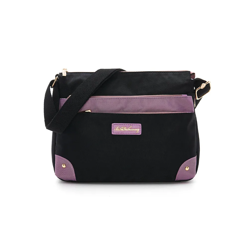 B.S.D.S冰山袋鼠 - BLACK魅惑 - 典雅拼接簡約風尚斜背包 - 共三色【U5503】 歷史價格詳細信息