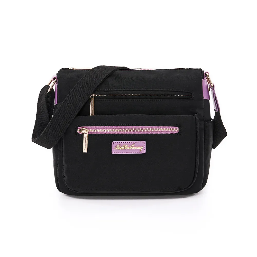 B.S.D.S冰山袋鼠 - BLACK魅惑 - 典雅拼接簡約風尚斜背包 - 共三色【U5503】 歷史價格詳細信息