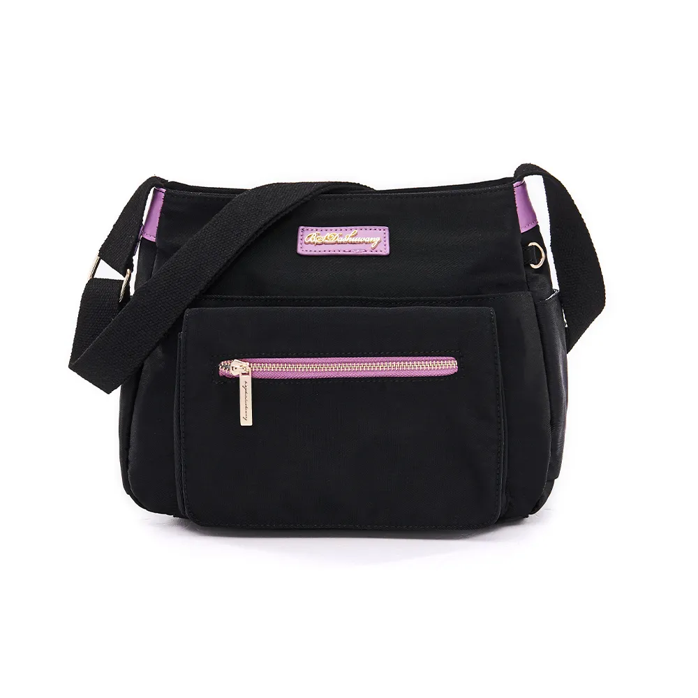 B.S.D.S冰山袋鼠 - BLACK魅惑 - 典雅拼接簡約風尚斜背包 - 共三色【U5503】 歷史價格詳細信息