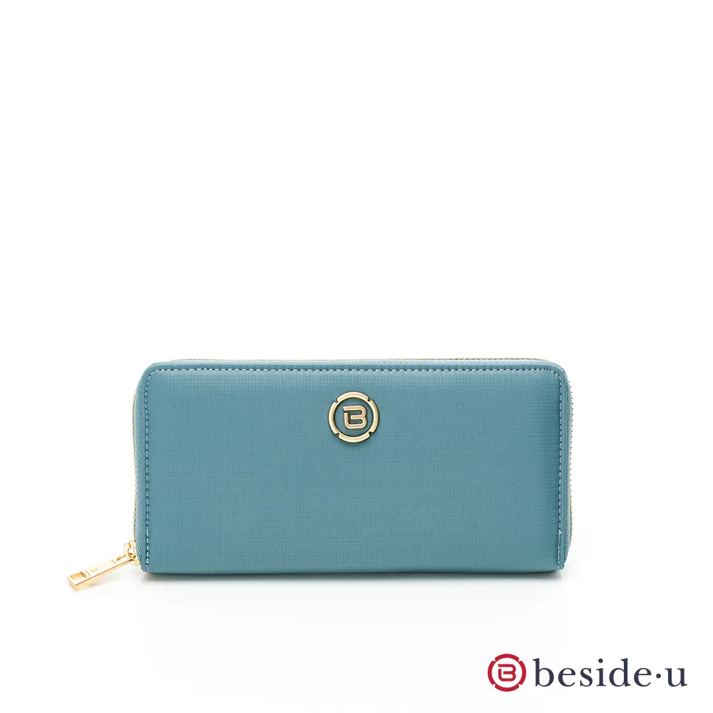 beside u 經典防割 12卡片夾 RFID防盜刷長夾 藍色 BNUS系列 歷史價格詳細信息